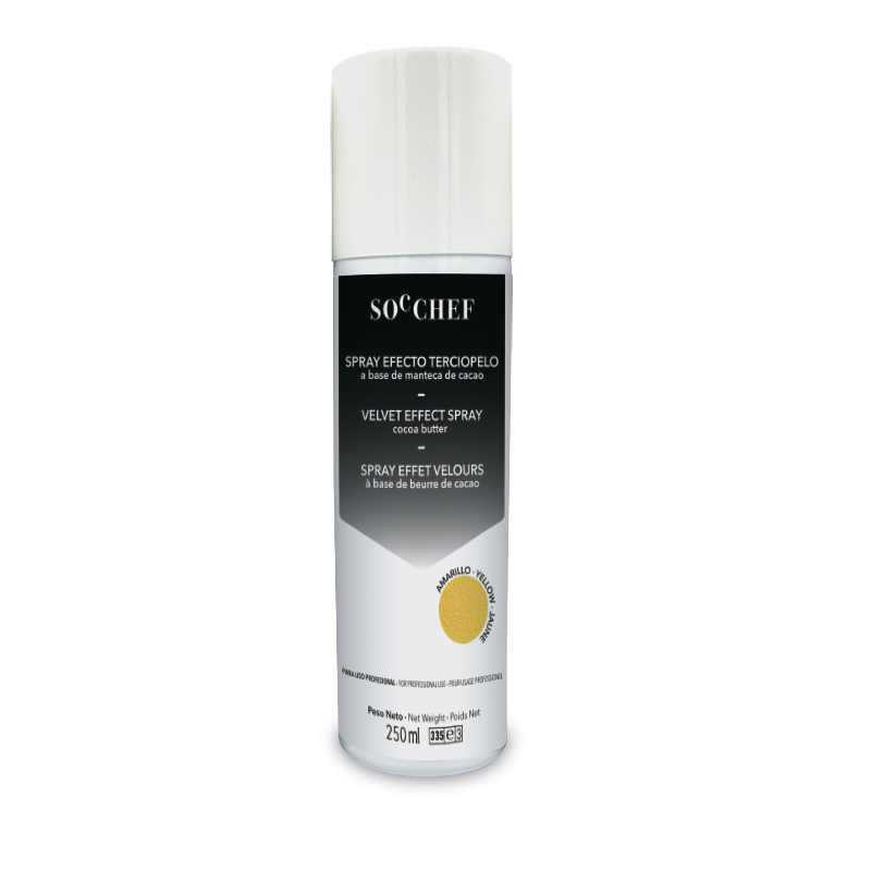 SPRAY EFECTO TERCIOPELO COLOR AMARILLO 250ml 1